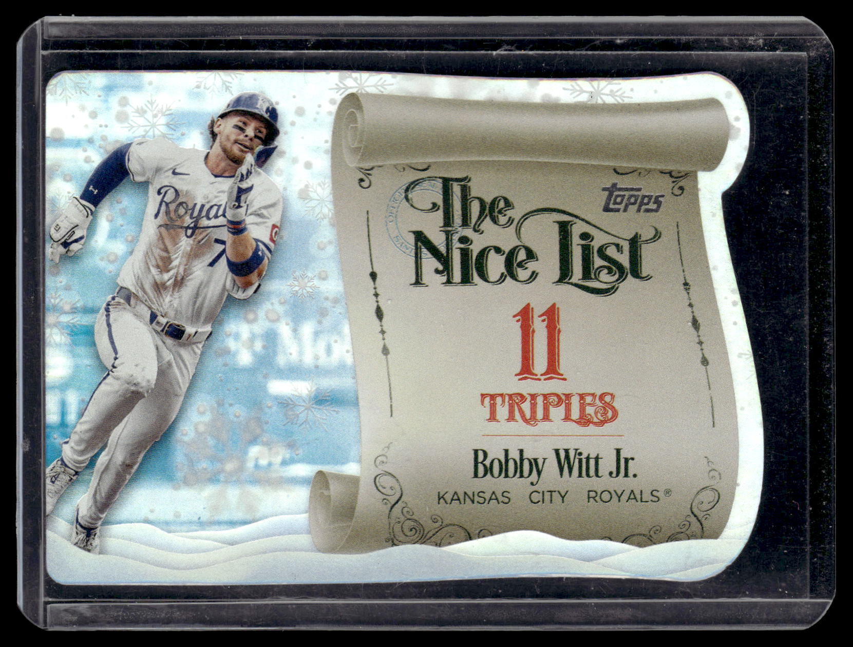 2024 Topps Holiday Bobby Witt Jr. #MNL-8 Making the Nice List Kansas City Royals