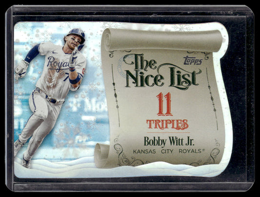 2024 Topps Holiday Bobby Witt Jr. #MNL-8 Making the Nice List Kansas City Royals