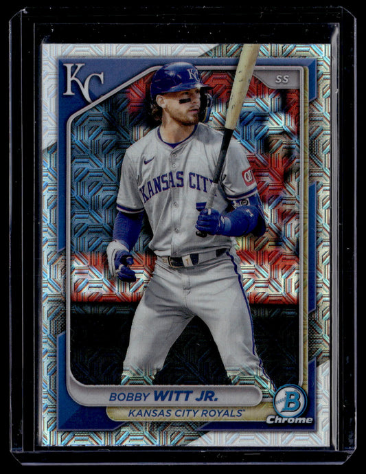 2024 Bowman Chrome Bobby Witt Jr. #1 Green Mojo Refractors Kansas City Royals