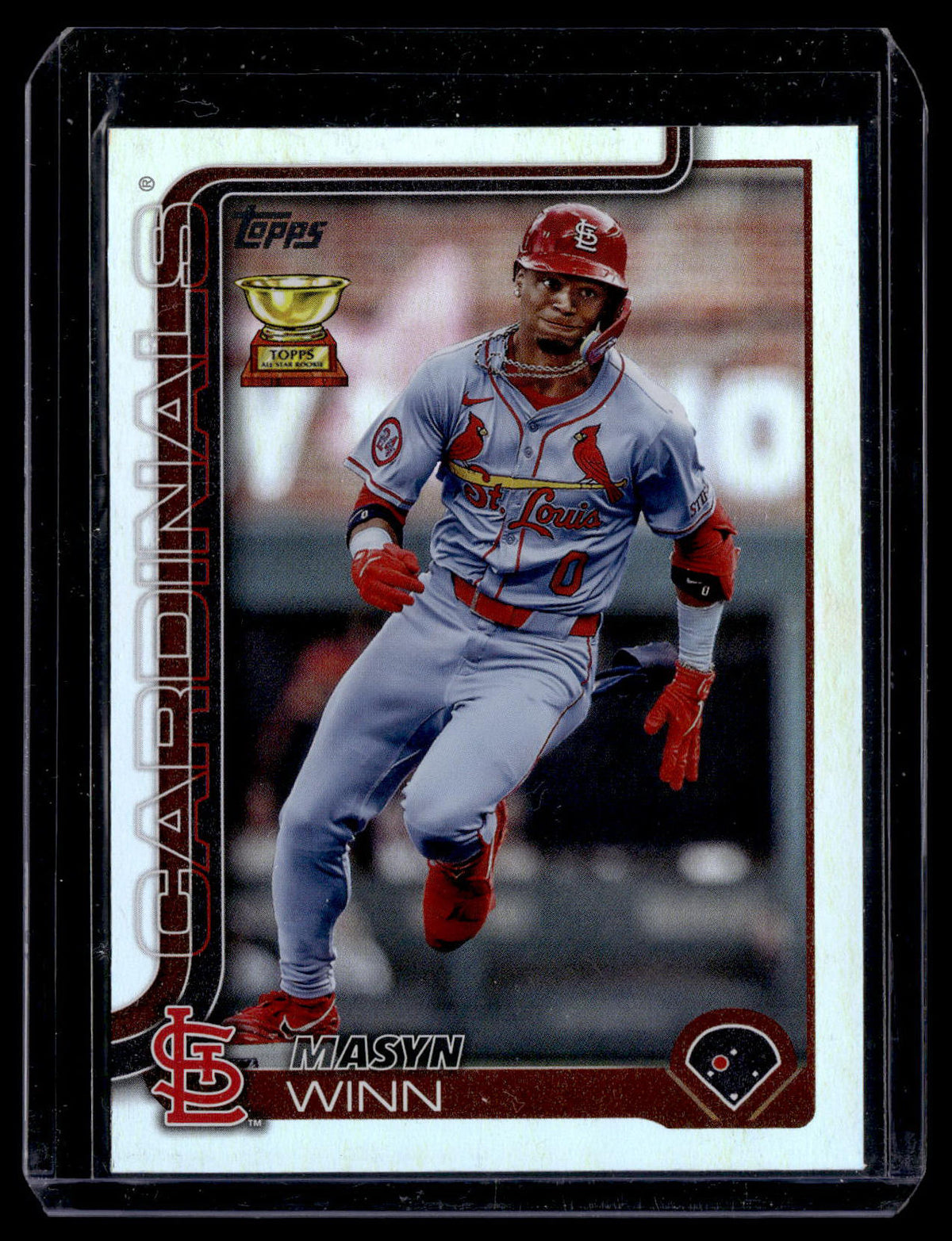 Masyn Winn 2025 Topps Rainbow Foil #22 St. Louis Cardinals front