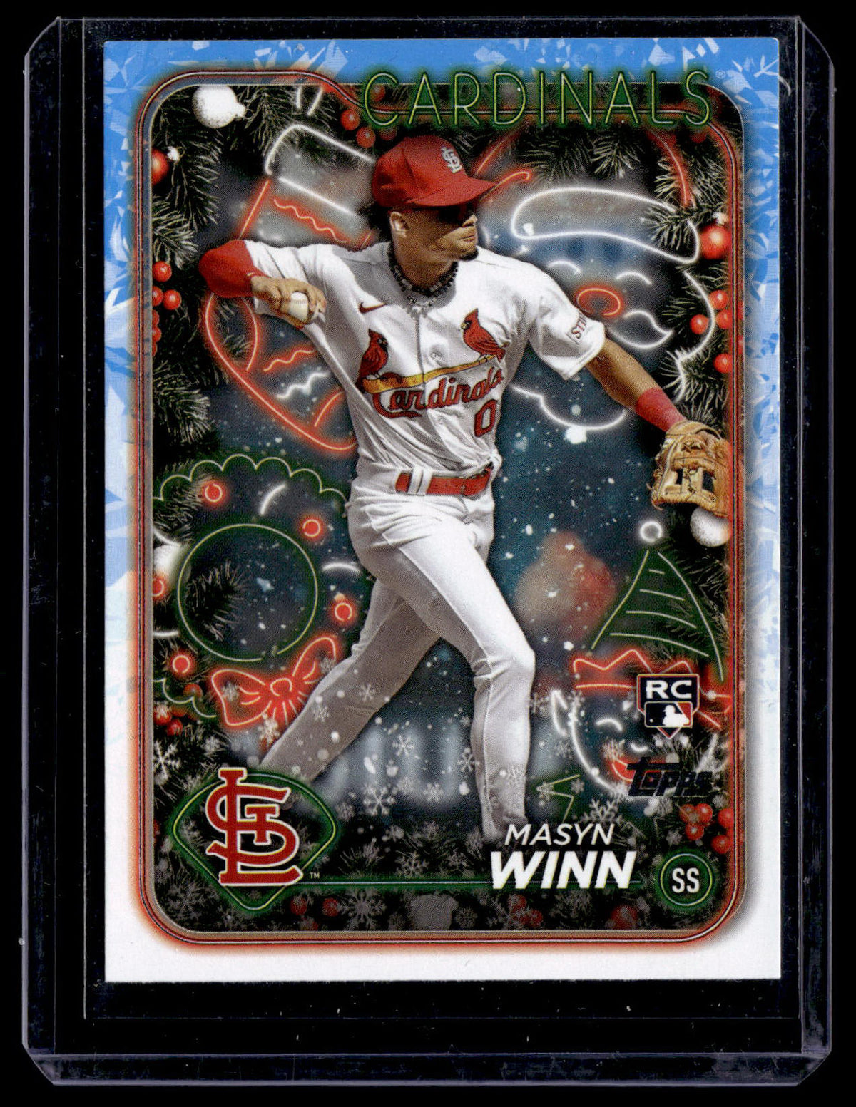 Masyn Winn 2024 Topps Holiday #H94 RC St. Louis Cardinals front