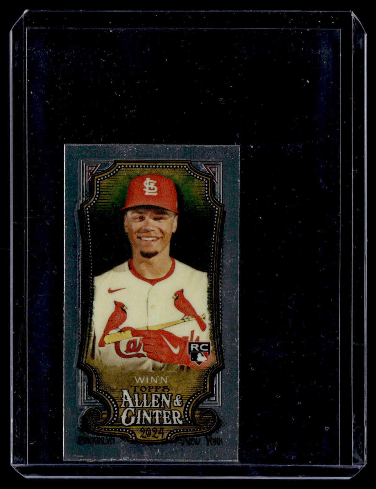 Masyn Winn 2024 Topps Allen & Ginter Mini Chrome #24 RC St. Louis Cardinals front