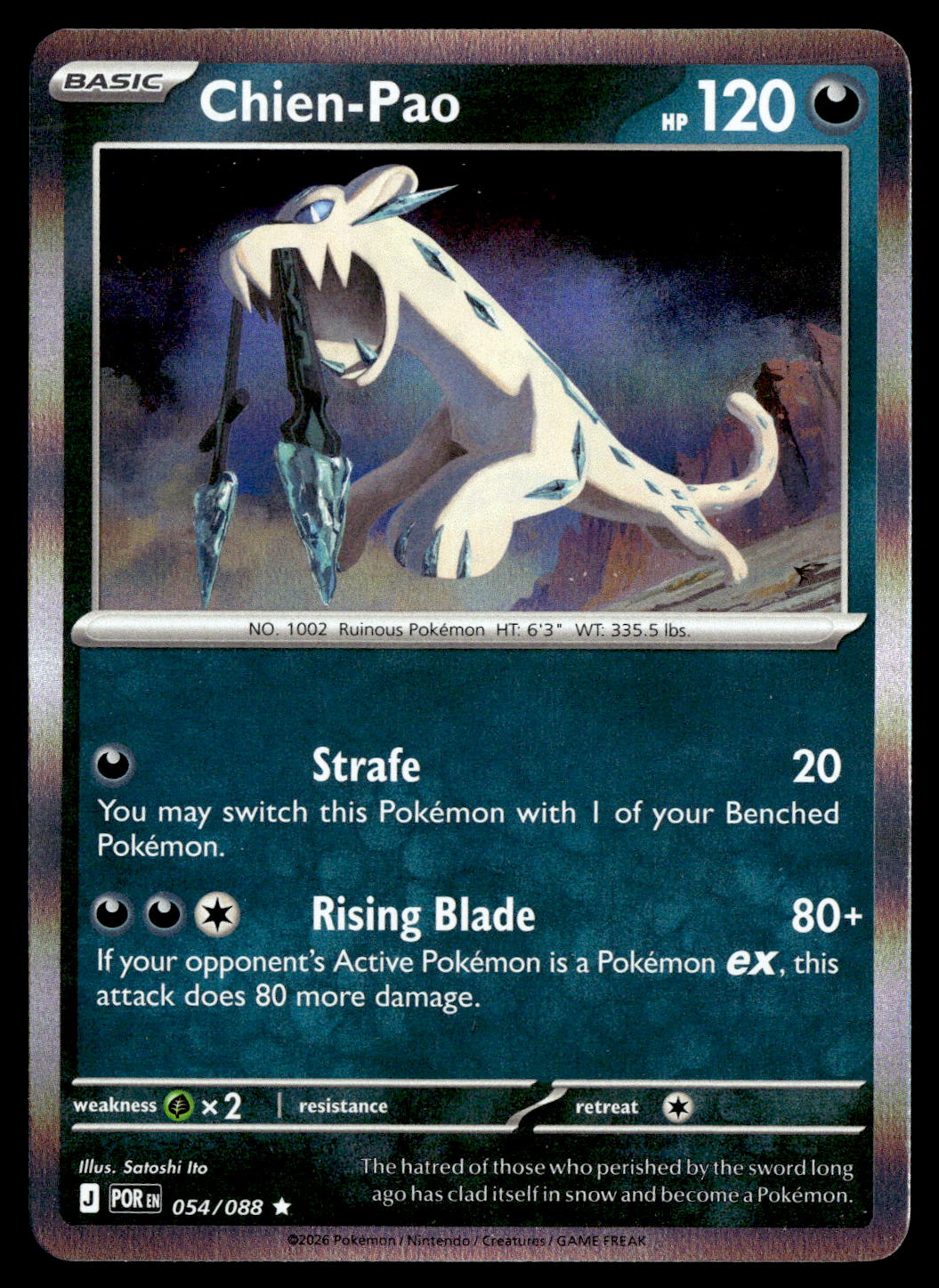 Chien-Pao Pokemon card 054/088